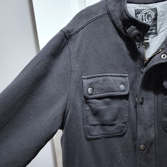 Legendary Goods Button Zip Medium Weight Utility Jacket L Vintage - Picture 3 of 10